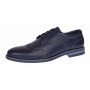 Pantofi barbati casual, eleganti din piele naturala bleumarin 411BLMBOX